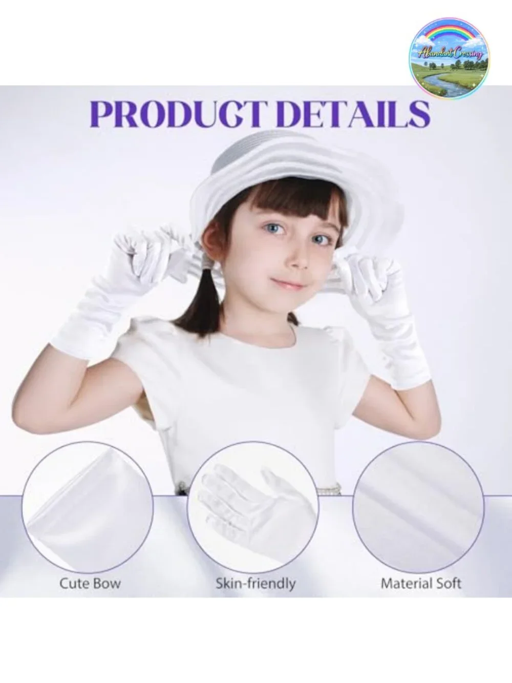12 Pairs Girls Satin Gloves Dress Up Long Gloves for Wedding Party
